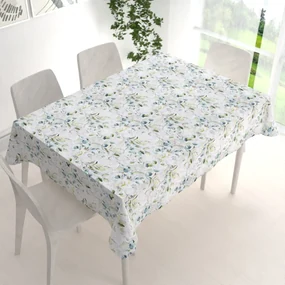 Biante Bavlnený obdĺžnikový obrus Sandra SA-400 Mintovo-zelený eukalyptus 140x180 cm