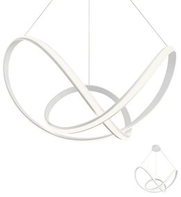 Redo 01-1784 - LED Luster na lanku NUCLEO LED/55W/230V biela