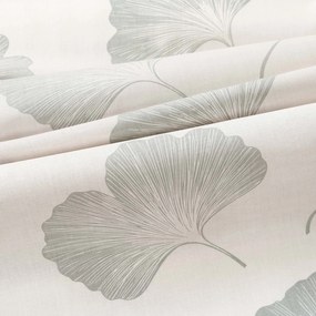 Goldea oválny obrus 100% bavlnené plátno - listy ginkga 140 x 200 cm