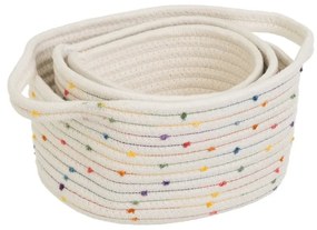 Látkové košíky v súprave 3 ks 30x18x14 cm – Casa Selección