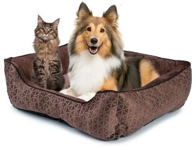 Pelech pre psa a mačku - hnedý | 70 x 60 x 25 cm