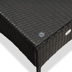 InternetovaZahrada Ratanový stolík / čajový stôl - 50 x 50 x 45 cm