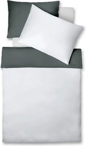 XXXLutz POSTEĽNÁ BIELIZEŇ, makosatén, sivá, svetlosivá, 140/200 cm Fleuresse - Obliečky & plachty - 003273004001