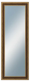 DANTIK - Zrkadlo v rámu, rozmer s rámom 50x140 cm z lišty KLASIK hnedá (3004)