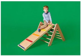 lupilu®  Rebrík a šmýkačka 2 v 1 Premium + Trojuholníková preliezka Premium  (800011370)