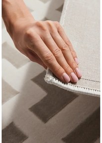 Sivo-krémový behúň 80x240 cm Perles Onyx – Elle Decoration