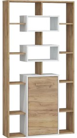 Regál RIO 1D craft biela/zlatý