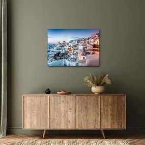 Obraz - Súmrak v Santorini (70x50 cm)