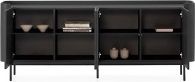Čierna komoda 200x80x40 cm Willa – MOME