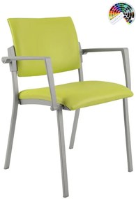 Konferenčná rokovacia stolička SQUARE VIP čalúnenie KOŽENKA Arizona