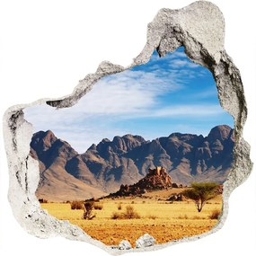 Nálepka 3D diera betón Skaly v namíbii nd-p-5022604