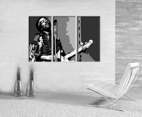 Ručne maľovaný POP Art obraz Jimmy Hendrix | rôzne rozmery