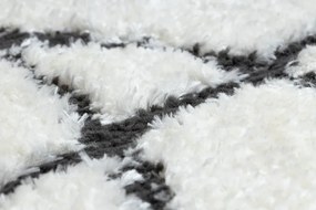 Dywany Łuszczów, Kusový koberec Mode 8522 abstract cream/black, 240x330, biela, chodba / predsieň