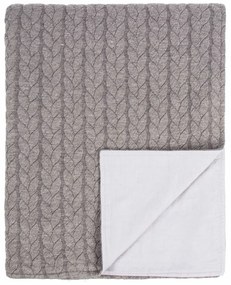 Sivý pléd Tiseco Home Studio Sommar, 130 × 170 cm