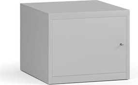 Závesná dielenská skrinka na náradie G345 k pracovným stolom do dielne, 565 x 580 x 450 mm, sivá