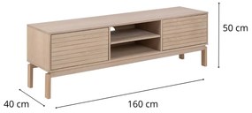 TV stolek Linley 160 cm dub bardolino