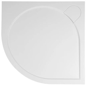 Gelco Gelco, ARCA sprchová vanička z liateho mramoru, štvrťkruh, 90x90x3 cm, R550, PA559