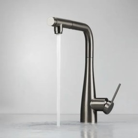 Deante BRE_D75M - Drezová batéria s vyťahovacou sprškou ERIDAN titán