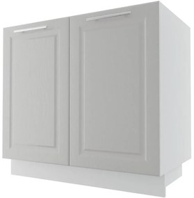 Kuchynská skrinka Emporium D11/90 light grey stone/biela
