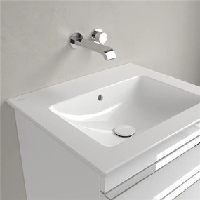 VILLEROY &amp; BOCH Venticello závesné umývadlo bez otvoru, s prepadom, 600 x 500 mm, biela alpská, s povrchom CeramicPlus, 412462R1