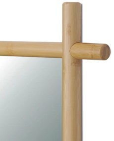 Nástenné zrkadlo B027 NAT, bambus