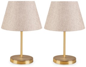 Sada 2 stolních lamp Deno III krémová