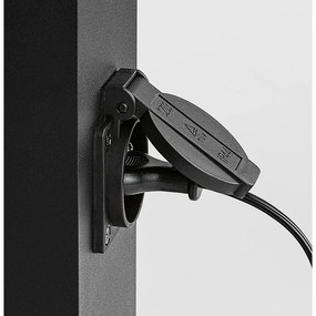 Rabalux 77122 vonkajší stĺpik so zásuvkou Ankara, E27, 1x max. 12W, IP44