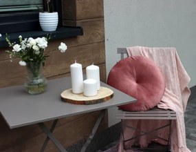 Skladací záhradný set, balkónová súprava - stôl + dve stoličky modrá