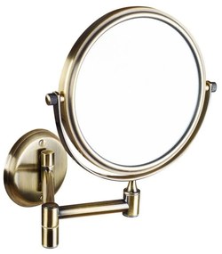 Sapho Sapho, Závesné kozmetické zrkadielko, priemer 150 mm, bronz, XP012