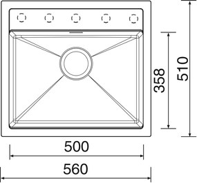 Granitový drez Sinks SOLO 560 Sahara