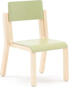 Detská stolička DANTE, výška 260 mm, breza/zelená