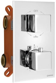 Sapho, LATUS podomietková sprchová termostatická batéria, box, 3 výstupy, chrómová, 1102-63
