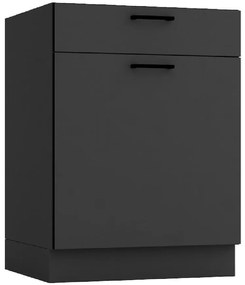 Kuchynská skrinka Anika D60S/1 P/L grafit/grafit