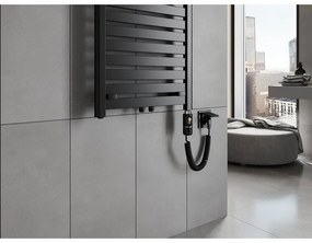 Mexen Uran, elektrické vykurovacie teleso 1200x600 mm + vykurovacia tyč 600 W, čierna, W105-1200-600-2600-70