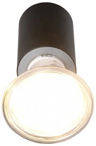 Matne čierne nástenné svietidlo (dĺžka 10 cm) Lorenzo - Trio