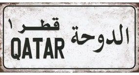 Ceduľa značka Qatar