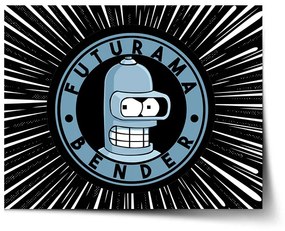 Sablio Plagát Futurama Bender Vesmír - 60x40 cm