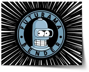 Sablio Plagát Futurama Bender Vesmír - 60x40 cm
