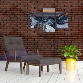 Obraz - Východ slnka v horách (90x60 cm)