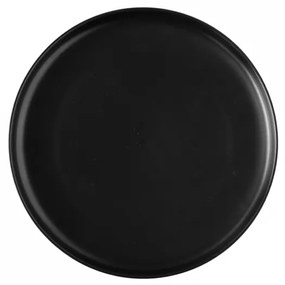 Lunasol - Dezertný tanier Coupe čierny 20 cm – Flow (491073)