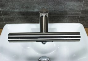 Bezdotykový sušič rúk - tryskový v kombinácii s bezdotykovou batériou Jet Dryer AIRTAP, čierny mat, okrúhly