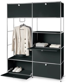 Kovový skriňový systém »CN3«, čierny