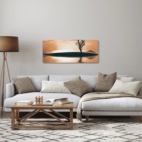 Obraz stromu na ostrove (120x50 cm)