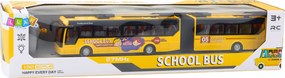 LEAN Toys Školský kĺbový autobus RC 1:32 žltý