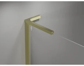 Mexen, Mexen Mist L výklopné sprchové dvere 115 cm, transparentné, zlaté - 8A4L-115-000-50-00