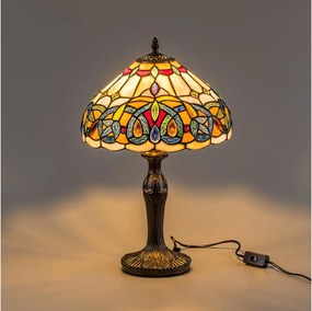 Brilagi - Tiffany vitrážná stolná lampa LUISA 1xE27/40W/230V