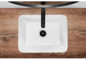 REA-U0669 - Umývadlo na dosku ANITA 37,5x48,5 cm keramika/lesklá biela