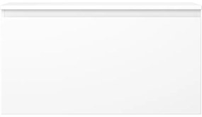 Mexen Orio, kúpeľňová skrinka 90 cm s hornou časťou, 1 zásuvka, biela matná, 91A10-09047-1-BFC01