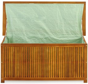 Casaria Drevený úložný box ACACIA, 117x50x59cm, prírodná hnedá