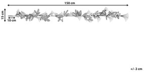 Vianočná girlanda 150 cm zelená/medená ROTA Beliani